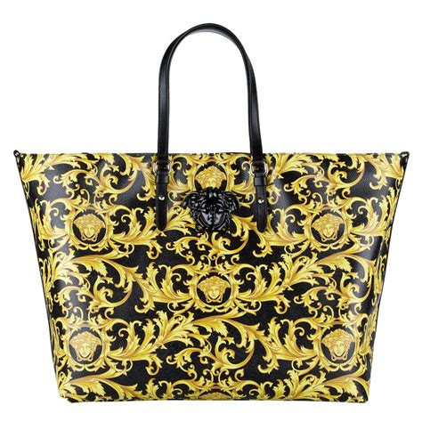 versace black cosmetic bag|Versace black gold handbag.